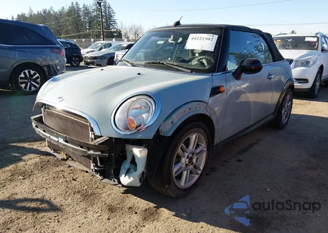 2012 Mini Cooper из США, поврежденный, VIN WMWZN3C50CT265549